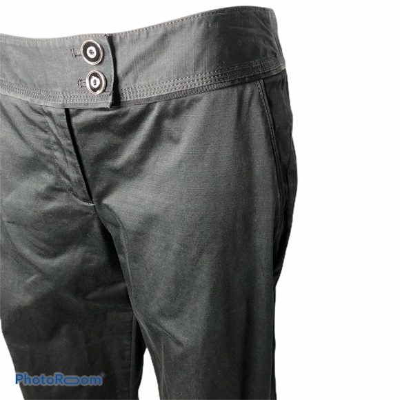 WHBM Slim Capri Mid Rise Stretch Black Pants - Picture 6 of 8